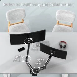 Dual Monitor Desk Mount For 13''-42'' Monitors MUA7004 -Mountup Store B084 f89ffb37 18e6 4ac4 8649 90018022bb57