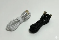 White/Black USB-C Cable(Cablu Usb C Alb Negru) -Mountup Store Cabluri qwertykey cables keyboard2