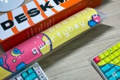 Deskmat Mousepad QwertyKey Octopus Yellow 4mm Stitched Edges(Deskmat Mousepad Qwertykey Octopus Galben 4mm Margini Cusute) -Mountup Store Deskmat qwertykey octopus