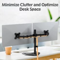 Dual Monitor Desk Stand For 13''-27’’ Monitors MU1004 -Mountup Store FDA7