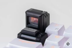 Artisan Calculator Vintage Black(Artisan Calculator Negru) -Mountup Store KeebMonkey Macintosh Keycap BackLit Magnetic MX Switches 6