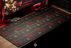 Deskmat Mousepad QwertyKey Christmas 4mm Stitched Edges(Deskmat Mousepad Qwertykey Christmas 4mm Margini Cusute) -Mountup Store Keycaps deskmat craciu mousepad qwertykey7