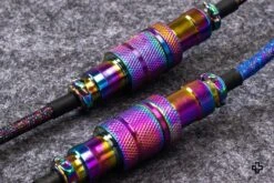 Keychron Cablu Premium Aviator(Keychron Cablu Premium Aviator) -Mountup Store Keychron Premium Coiled Aviator Cable Rainbow Plated Straigh