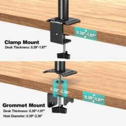 Full Motion Dual Monitor Desk Mount For 17''-32'' Monitors MUA0002 -Mountup Store MP0002 6 bd380f49 6f44 449d 81fd 0ff2da4f28c1
