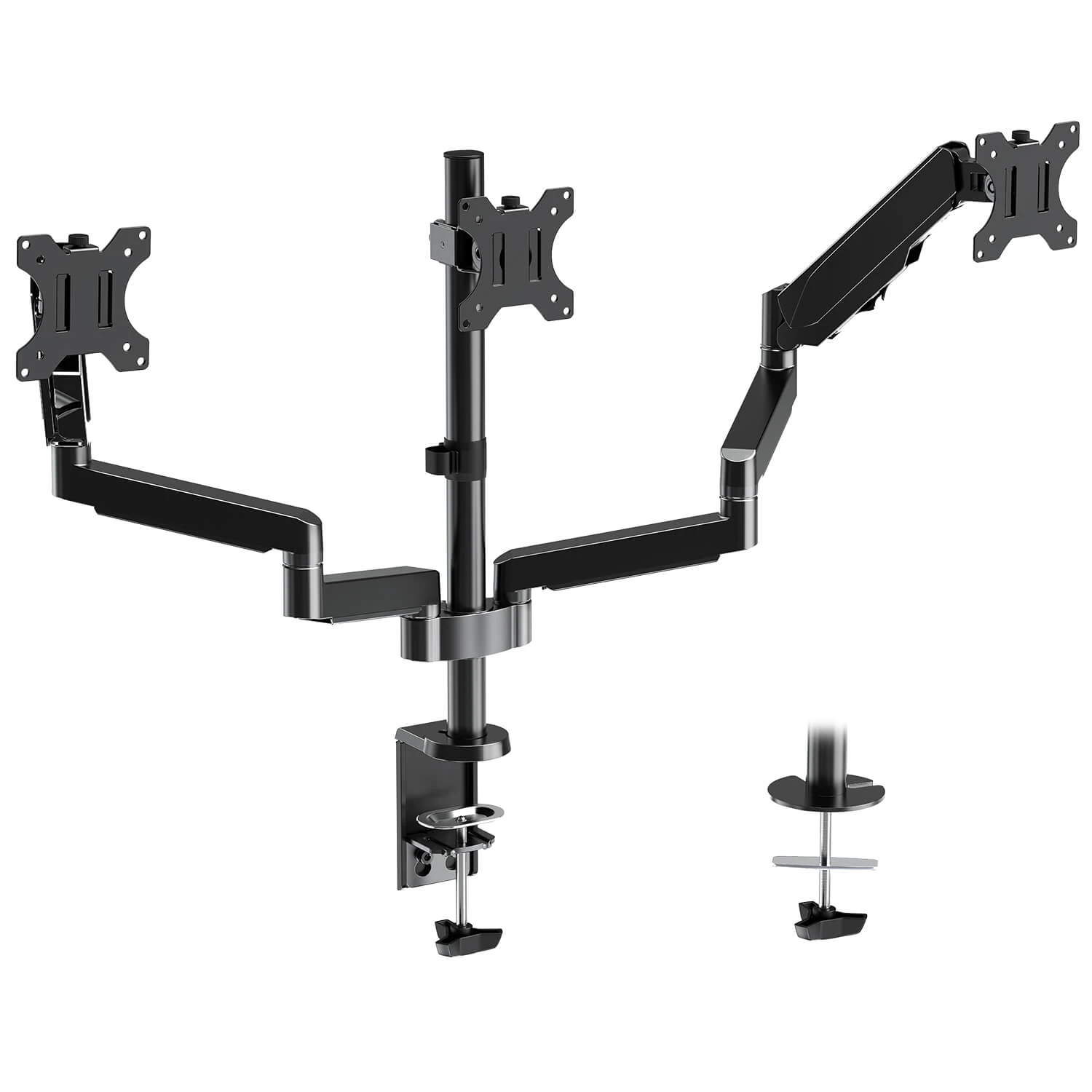 Triple Monitor Desk Mount For 17''-27'' Monitors MP0006 3 Triple Monitor Desk Mount For 17''-27'' Monitors MP0006