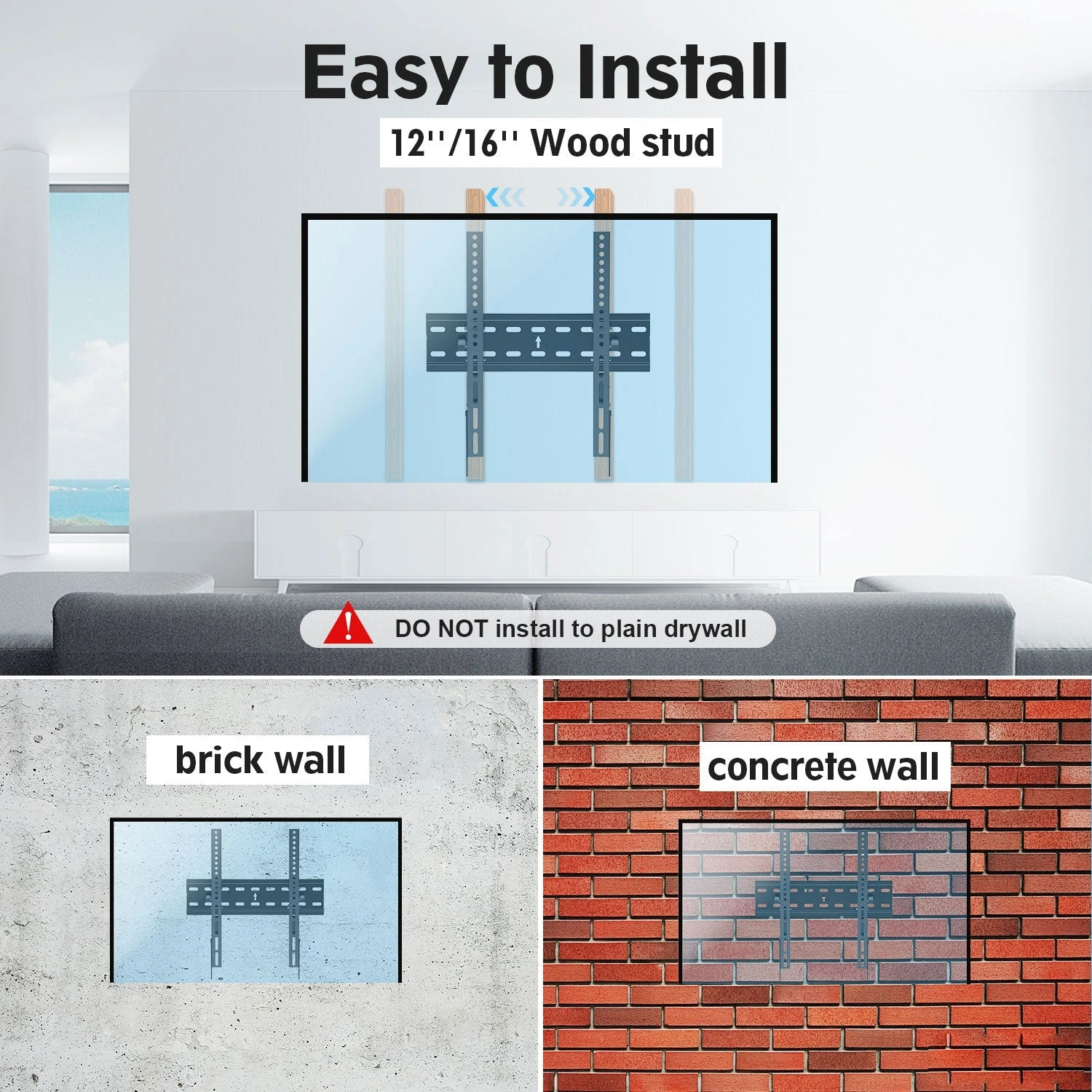 Tilting TV Wall Mount For 32''-65'' TVs MUT0007 9 Tilting TV Wall Mount For 32''-65'' TVs MUT0007 - Image 7