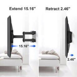 Full Motion TV Wall Mount For 42''-75'' TVs Up To 16'' Wood Stud MP0054 17 Full Motion TV Wall Mount For 42''-75'' TVs Up To 16'' Wood Stud MP0054 -Mountup Store MP0054 5