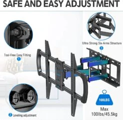 Full Motion TV Wall Mount For 42''-82" TVs MUT0012 -Mountup Store MU0012 B 6 d3c25a63 53b9 4aa7 8234 1b43aded08cc