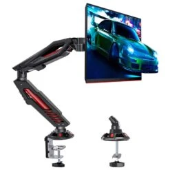 Single Monitor Desk Mount For 17''-32'' Monitors For Gaming
