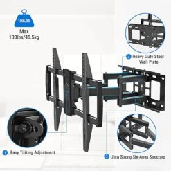 Full Motion TV Wall Mount For 32''-82'' TVs MUT0028 -Mountup Store MU0028 74 0c443c85 70d7 4508 8074 d8780e9ad036