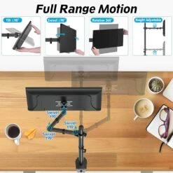 Single Monitor Tall Desk Mount For 13''-32'' Monitors MUA3003 -Mountup Store MU3003 5 c72156c3 e2bb 471e 9124 8f5cd1f7842a