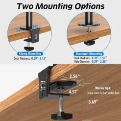 Single Monitor Tall Desk Mount For 13''-32'' Monitors MUA3003 -Mountup Store MU3003 6 7069df4c 70d4 4bad 85af dc5c07b846bb