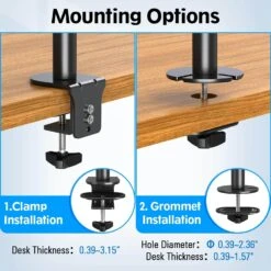 Vertical Dual Monitor Desk Mount For Max 32'' Monitors MUA3004 -Mountup Store MU3004 4 a8e93aa4 dc0a 4932 9b55 7ad7a7d53659