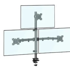 Triple Monitor Desk Mount For 13''-32'' Monitors MU3005