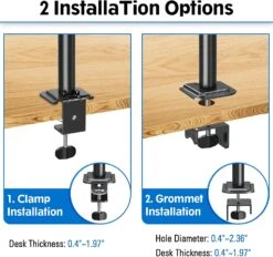 Single Monitor Desk Mount For 13''-32'' Monitors MUA4003 -Mountup Store MU4003N2 e0298412 5582 43f2 b939 6938c8fa4cd2