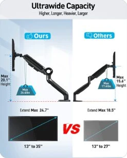 Ultrawide Single Monitor Desk Mount For 13''-35'' Monitors MU7001 -Mountup Store MU7001 3