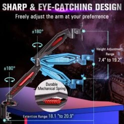 Single Monitor Desk Mount For 17''-32'' Monitors For Gaming -Mountup Store MountupMU0027 3