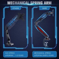 Single Monitor Desk Mount For 17''-32'' Monitors For Gaming -Mountup Store MountupMU0027 4