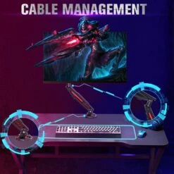 Single Monitor Desk Mount For 17''-32'' Monitors For Gaming -Mountup Store MountupMU0027 7