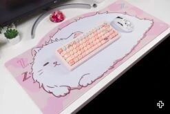 Deskmat Mousepad QwertyKey Bliss Cat 4mm Stitched Edges(Deskmat Mousepad Qwertykey Bliss 4mm Margini Cusute) -Mountup Store deskmat BLISS 10