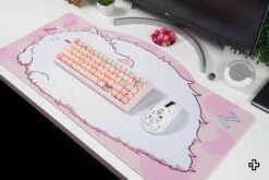 Deskmat Mousepad QwertyKey Bliss Cat 4mm Stitched Edges(Deskmat Mousepad Qwertykey Bliss 4mm Margini Cusute) -Mountup Store deskmat BLISS 11