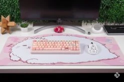 Deskmat Mousepad QwertyKey Bliss Cat 4mm Stitched Edges(Deskmat Mousepad Qwertykey Bliss 4mm Margini Cusute) -Mountup Store deskmat BLISS 12