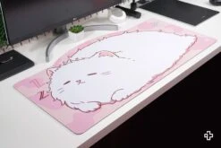 Deskmat Mousepad QwertyKey Bliss Cat 4mm Stitched Edges(Deskmat Mousepad Qwertykey Bliss 4mm Margini Cusute) -Mountup Store deskmat BLISS 3