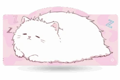 Deskmat Mousepad QwertyKey Bliss Cat 4mm Stitched Edges(Deskmat Mousepad Qwertykey Bliss 4mm Margini Cusute)