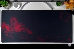 Deskmat Mousepad QwertyKey Dracula 4mm Stitched Edges(Deskmat Mousepad Qwertykey Dracula 4mm Margini Cusute) -Mountup Store deskmat dracula 6