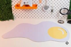 Deskmat Mousepad QwertyKey Egg 4mm Irregular Stitched Edges(Deskmat Mousepad Qwertykey Egg 4mm Margini Cusute Neregulat) -Mountup Store deskmat egg neregulat