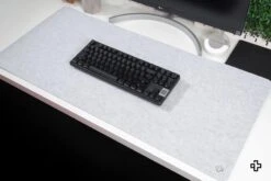 Office Desk Pad Mousepad QwertyKey Felt Gri(Office Desk Pad Mousepad Qwertykey Felt Gri) -Mountup Store deskmat grey 5 0dba4058 e16f 4494 88c5 5273849f2dae