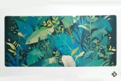 Deskmat Mousepad QwertyKey Leaf 4mm Stitched Edges(Deskmat Mousepad Qwertykey Leaf 4mm Margini Cusute) -Mountup Store deskmat leaf 1