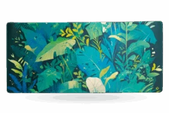Deskmat Mousepad QwertyKey Leaf 4mm Stitched Edges(Deskmat Mousepad Qwertykey Leaf 4mm Margini Cusute)