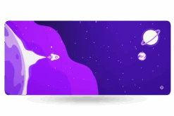 Deskmat Mousepad QwertyKey LiftOff 4mm Stitched Edges(Deskmat Mousepad Qwertykey Liftoff 4mm Margini Cusute)