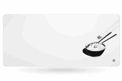 Deskmat Mousepad QwertyKey Rice 4mm Stitched Edges(Deskmat Mousepad Qwertykey Rice 4mm Margini Cusute)