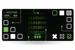 Deskmat Mousepad QwertyKey Matrix 4mm Stitched Edges(Deskmat Mousepad Qwertykey Matrix 4mm Margini Cusute)