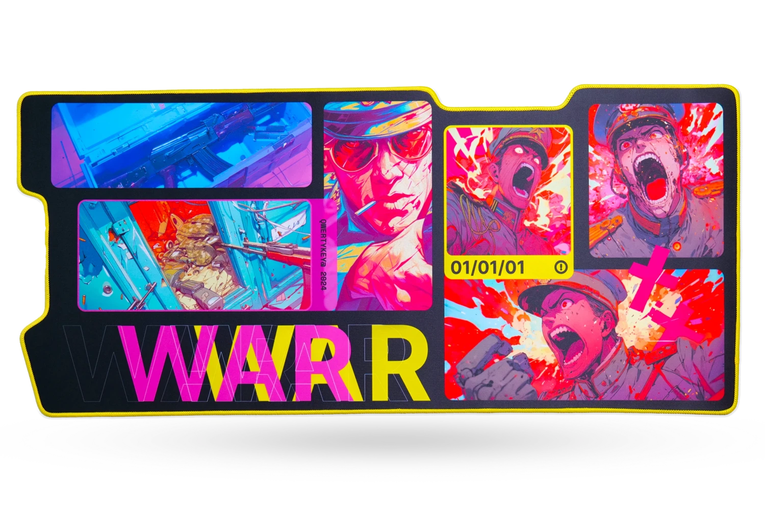 Deskmat Mousepad QwertyKey War 4mm Stitched Edges(Deskmat Mousepad Qwertykey War 4mm Margini Cusute) 3 Deskmat Mousepad QwertyKey War 4mm Stitched Edges(Deskmat Mousepad Qwertykey War 4mm Margini Cusute)