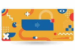 Deskmat Mousepad QwertyKey Metric 4mm Stitched Edges(Deskmat Mousepad Qwertykey Metric 4mm Margini Cusute)