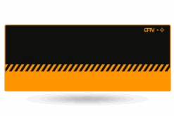 Deskmat Mousepad QwertyKey X ClipFixTV 4mm Stitched Edges(Deskmat Mousepad Qwertykey X Clipfixtv 4mm Margini Cusute)