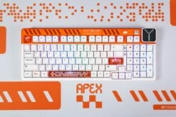 Deskmat Mousepad QwertyKey Apex 4mm Stitched Edges(Deskmat Mousepad Qwertykey Apex 4mm Margini Cusute) -Mountup Store qwertykey QK100 apex 10