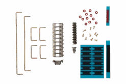 DUROCK V2 Smokey Stabilizer Set With Screws(Set Stabilizatoare Durock V2 Smokey Cu șuruburi)
