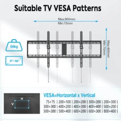 Tilting TV Wall Mount For Up To 86" Tvs MUT0053-XL -Mountup Store vesa 19dd1074 0593 4014 912e 4306754dcc27